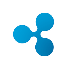 Image showing Ripple coin symbol logo.