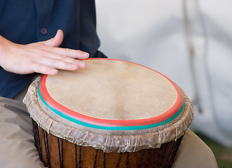 Image showing Playing the Drum