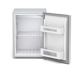 Image showing Empty small refrigerator