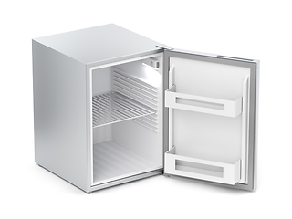 Image showing Empty small refrigerator