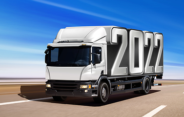 Image showing 2022 on the road