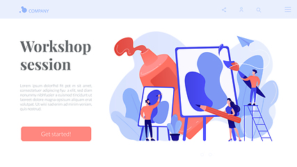 Image showing Workshop concept landing page.