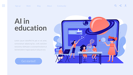 Image showing Smart spaces concept landing page