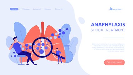 Image showing Anaphylaxis concept landing page.