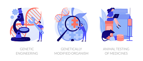 Image showing Genetic engineering vector concept metaphors.
