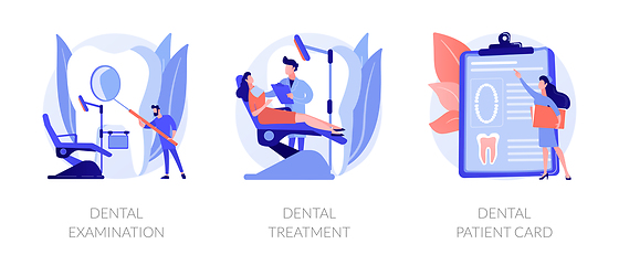 Image showing Dental care vector concept metaphors.