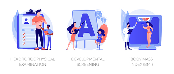 Image showing General health check up vector concept metaphors.