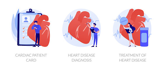 Image showing Cardiology vector concept metaphors.