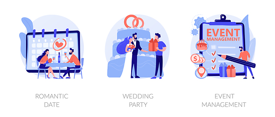 Image showing Celebration planning vector concept metaphors.