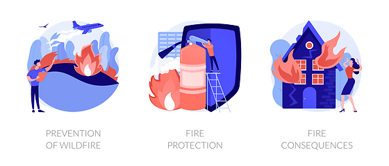 Image showing Firefighting vector concept metaphors