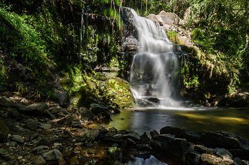 Image showing Beautiful waterfall in Cabreia Portugal