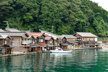 Image showing Traditional Water House of Ine Cho of Kyoto