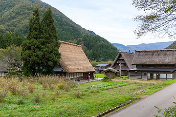 Image showing Wooden house at Shirakawago
