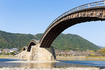 Image showing Strange Kintai Bridge 