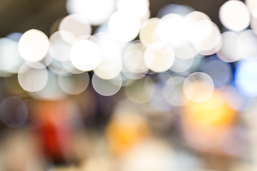 Image showing Blur background of cityscape at night