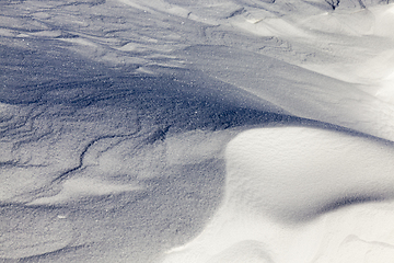 Image showing Deep snowdrifts