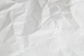 Image showing Crumpled white paper background