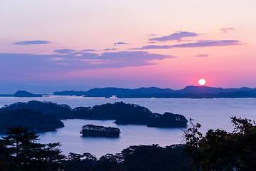 Image showing Matsushima in sunrise