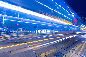 Image showing Hong Kong with busy traffic