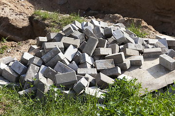 Image showing group of old tiles