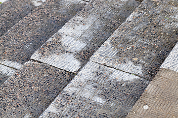 Image showing wet stone stairs