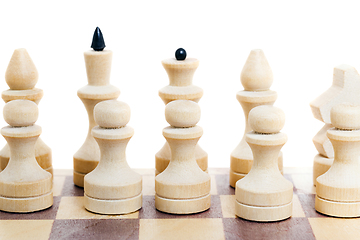 Image showing Black and white chess