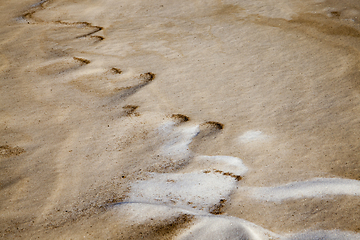 Image showing Very dirty snow