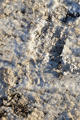 Image showing dirty snow