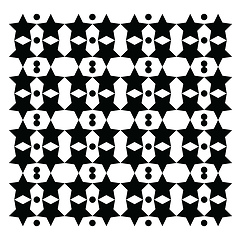 Image showing A pattern of stars and circles vector or color illustration