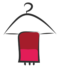 Image showing Coat hanger vector or color illustration