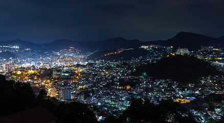 Image showing Night view of Nagasaki