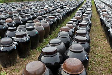 Image showing Barrel of Vinegar store in outdoor