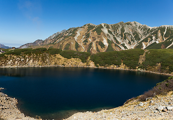 Image showing Mikurigaike pond in Tateyama mountain