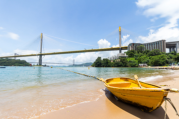 Image showing Hong Kong Ting Kau bridge