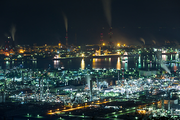 Image showing Mizushima coastal industrial area 