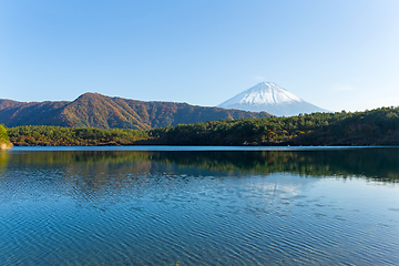 Image showing Mount Fuji in Saiko Lake
