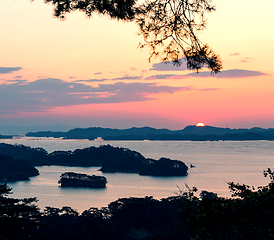 Image showing Matsushima at sunrise