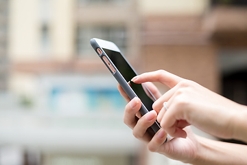 Image showing Woman use of smart phone