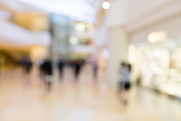 Image showing Blurred shopping mall background