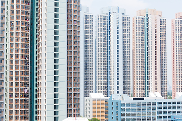 Image showing Facade building of skyscraper