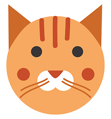 Image showing Ginger cat vectior illustration 
