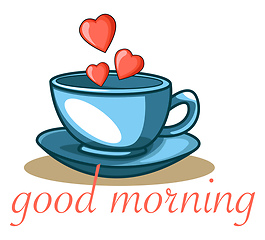 Image showing Good Morning, vector color illustration.