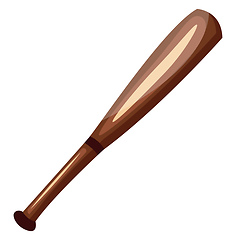 Image showing Cricket Bat vector color illustration.