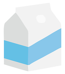 Image showing Cardboard container to carry liquid drinks vector or color illus