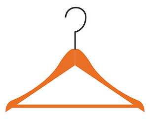 Image showing Wooden hanger vector illustration 