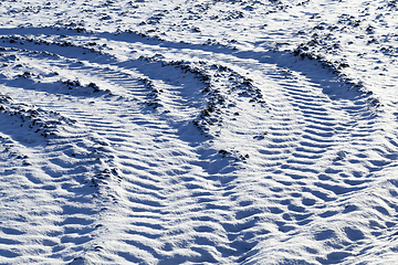 Image showing traces on the site of the turn