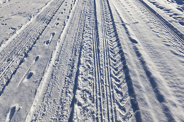 Image showing Road under the snow