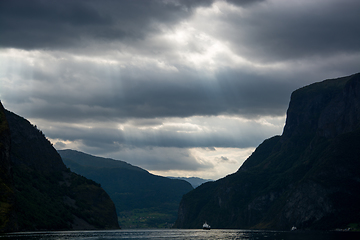 Image showing Naeroyfjord, Sogn og Fjordane, Norway