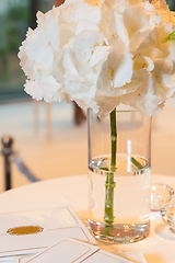 Image showing wedding decorations in pink colour