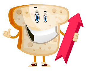 Image showing Good Job bread illustration vector on white background